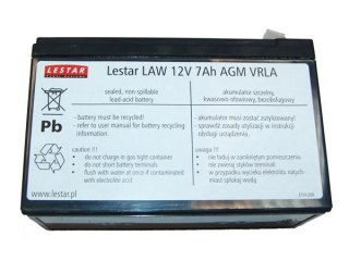 Bateria do zasilacza awaryjnego LESTAR Zestaw 6 akumulat LAWu 12V 7Ah