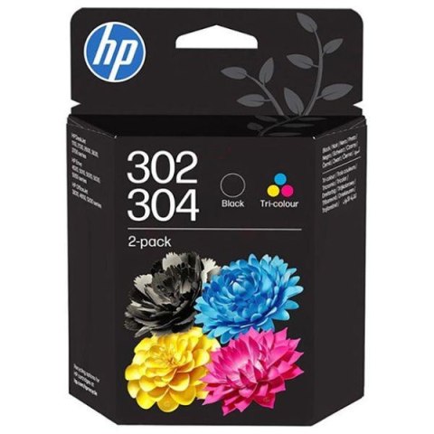 Zestaw tuszy HP 302/304 Black + Color (dwupak) (B82L1AE)