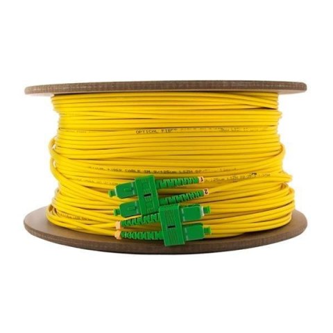 Patchcord Światłowodowy Qoltec SC/APC-SC/APC SM9/125 G652D 140m Patchcord Światłowodowy Qoltec SC/APC-SC/APC SM9/125 G652D 140m