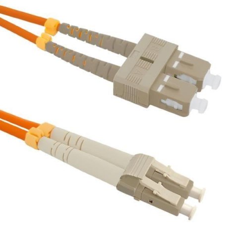 Patchcord Światłowodowy Qoltec SC/UPC-LC/UPC MM 50/125 OM2 1m Patchcord Światłowodowy Qoltec SC/UPC-LC/UPC MM 50/125 OM2 1m