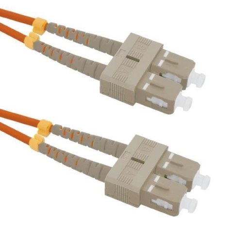 Patchcord Światłowodowy Qoltec SC/UPC-SC/UPC MM 50/125 OM2 2m Patchcord Światłowodowy Qoltec SC/UPC-SC/UPC MM 50/125 OM2 2m