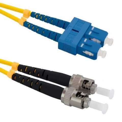 Patchcord Światłowodowy Qoltec SC/UPC-ST/UPC SM 9/125 G652D 1m Patchcord Światłowodowy Qoltec SC/UPC-ST/UPC SM 9/125 G652D 1m