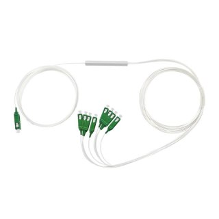 Splitter światłowodowy Qoltec 1x8, G.652D SC/APC - SC/APC SingleMode