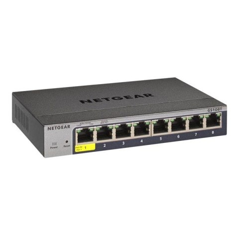 Switch zarządzalny Netgear GS108T 8x10/100/1000 RJ45 Smart Managed Switch zarządzalny Netgear GS108T 8x10/100/1000 RJ45 Smart Managed