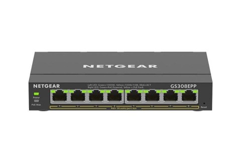 Switch zarządzalny Netgear GS308EPP SOHO Plus 8x1G PoE+ 123W Switch zarządzalny Netgear GS308EPP SOHO Plus 8x1G PoE+ 123W