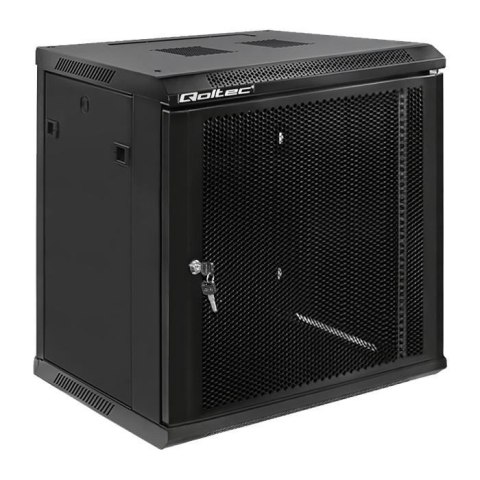 Szafa RACK Qoltec 19" | 12U | 450 x 600 x 635 | Perforowane drzwi