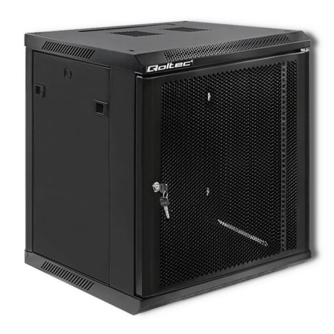 Szafa RACK Qoltec 19" | 12U | 600 x 600 x 635 | Perforowane drzwi