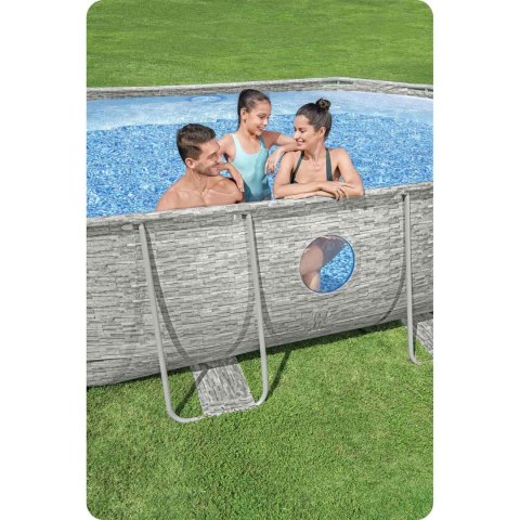 Basen ogrodowy stelażowy 488 x 305 x 107 cm 11w1 Bestway 56946