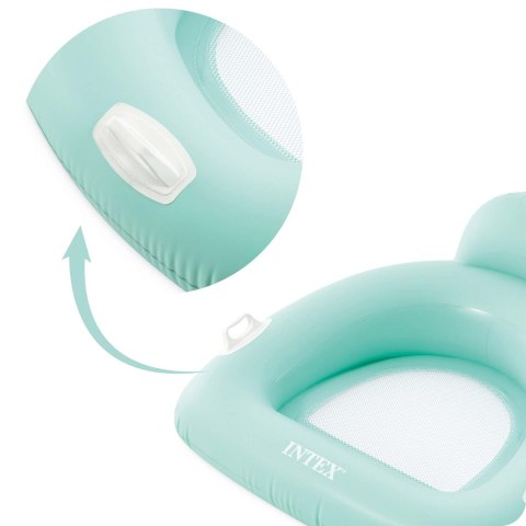 Materac fotel do pływania miętowy INTEX 56801