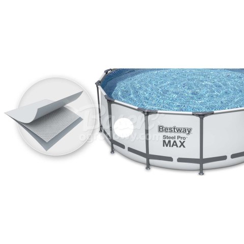 BASEN STELAŻOWY Bestway 305X76 dozownik chemia ogrodowy ZESTAW SteelPro Max