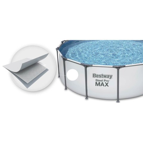 BASEN STELAŻOWY Bestway 305X76 dozownik chemia ogrodowy ZESTAW SteelPro Max