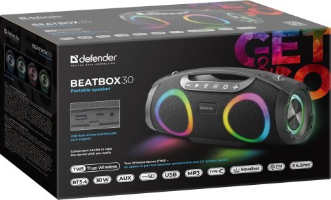 GŁOŚNIK DEFENDER BEATBOX 30 BLUETOOTH 30W