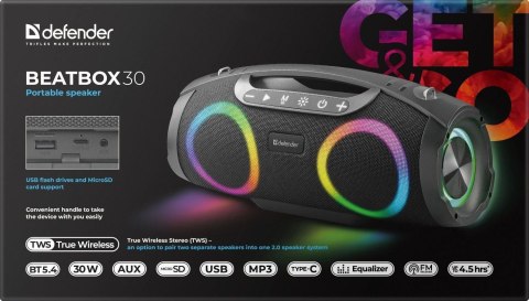 GŁOŚNIK DEFENDER BEATBOX 30 BLUETOOTH 30W
