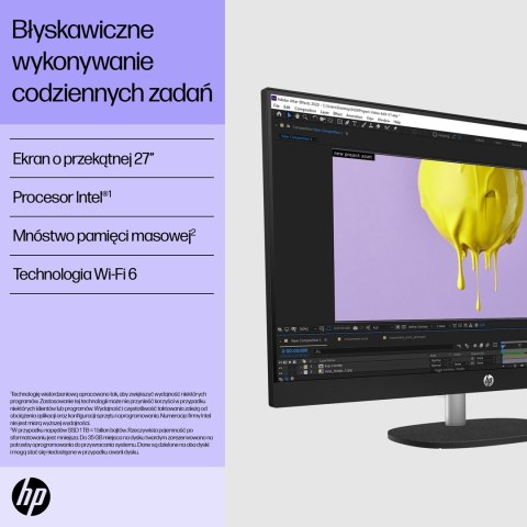 HP AiO 27-cr0224nw i5-1335U 27.0"FHD IPS 300nits AG 16GB DDR4 3200 SSD512 Iris Xe Graphics LAN Cam1080p+IR NoOS Shell White Shel