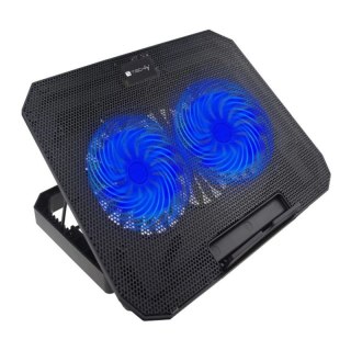 INTELLINET Podstawka chłodząca wentylator do laptopa do 17" podświetlana ICOOL-CP11TY