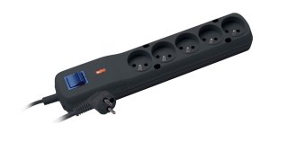 Listwa zasilająca Lestar LF-530WA 5+ 3m czarna