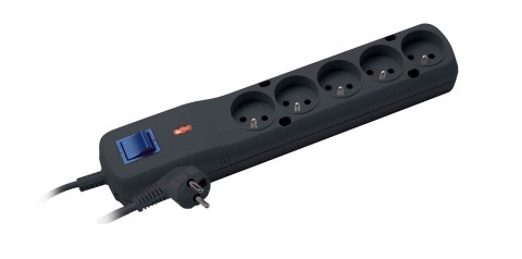Listwa zasilająca Lestar LF-530WA 5+ 3m czarna
