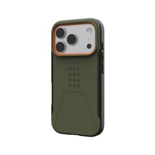 UAG Civilian MagSafe - etui do iPhone 17 Pro kompatybilne z MagSafe (olive/orange)