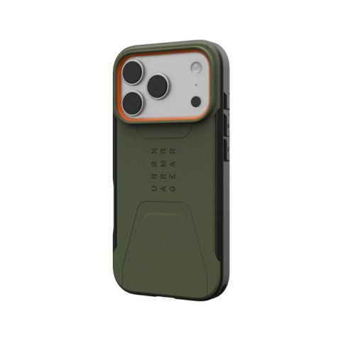 UAG Civilian MagSafe - etui do iPhone 17 Pro kompatybilne z MagSafe (olive/orange)