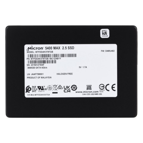 Dysk SSD MICRON 5400 MAX 3.84 TB (2.5″ /3.84 TB )