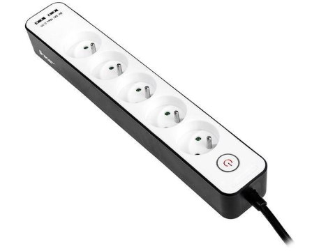 Listwa zasilająca Tracer Zebra mobile ready 1,5 m (5 gniazd + 2xUSB)