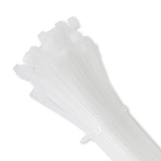 Qoltec Opaska zaciskowa | 3.6*150mm | Nylon UV | Biała