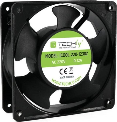 TECHLY Wentylator 120X120X38 mm 230V AC aluminiowy ICOOL-220-1238Z
