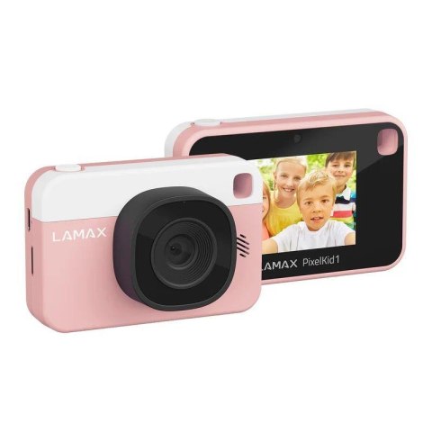 Aparat fotograficzny dla dzieci LAMAX PixelKid1 Pink 2,4" IPS FullHD 8Mpx microSD