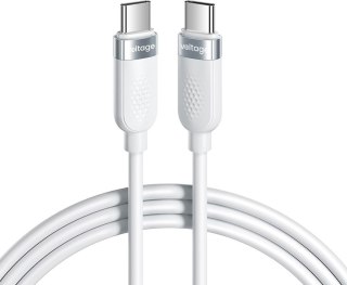 Kabel USB-C / USB-C Voltage Silicone 100W PD 100cm biały