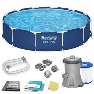 Basen ogrodowy stelażowy 366 x 76 cm 7w1 Bestway 56681