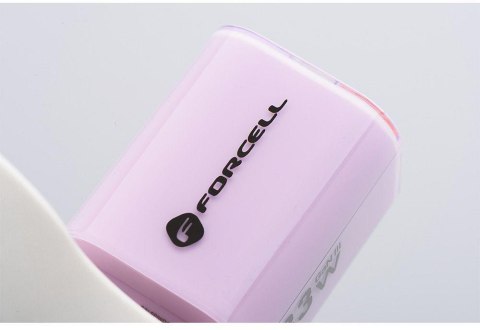 ŁADOWARKA SIECIOWA Forcell F-Energy GaN III VT-41 33 W 1x USB-C 1x USB-A PD 3.0 QC 4.0 FIOLETOWA