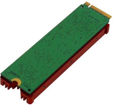 Radiator do dysków Axagon CLR-M2 aluminiowy pasywny M.2 2280 SSD