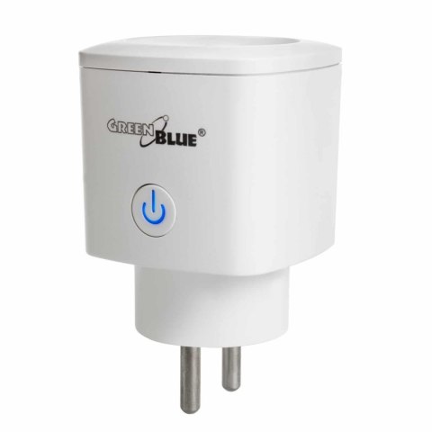 Gniazdko zdalnie sterowane GreenBlue GB720 E WiFi Android/iOS/Alexa/Google Home, zuż. energii, timer, max 3680W, typ E Gniazdko zdalnie sterowane GreenBlue GB720 E WiFi Android/iOS/Alexa/Google Home, zuż. energii, timer, max 3680W, typ E