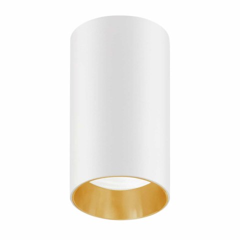 Oprawa natynkowa / tuba Maclean MCE458 W/G punktowa okrągła aluminiowa GU10 55x100mm biało-złota Oprawa natynkowa / tuba Maclean MCE458 W/G punktowa okrągła aluminiowa GU10 55x100mm biało-złota