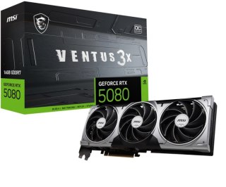 Karta graficzna MSI GeForce RTX 5080 VENTUS 3X OC 16GB GDDR7 (RTX 5080 16G VENTUS 3X OC)
