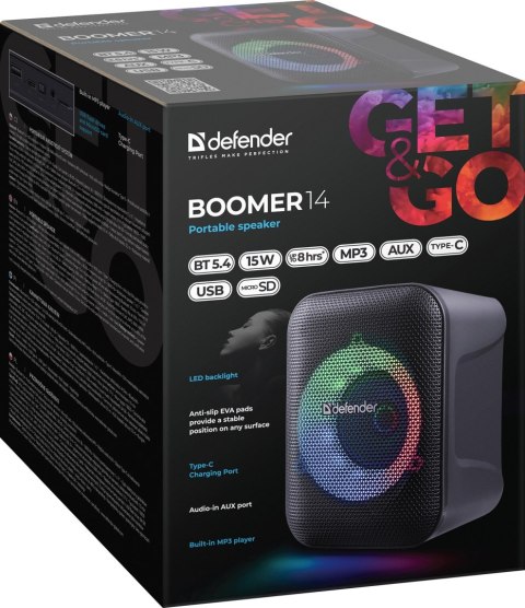 GŁOŚNIK DEFENDER BOOMER 14 BLUETOOTH 15W