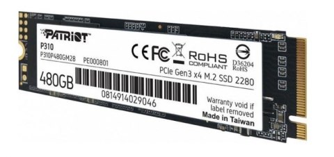Dysk SSD M.2 PATRIOT P310 PCIe m.2 SSD 480 GB (M.2 2280″ /480 GB )