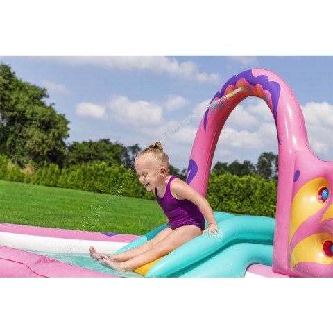 Dmuchany plac zabaw dla dzieci do ogrodu zjeżdżalnia 180x180x117 cm Bestway 53175