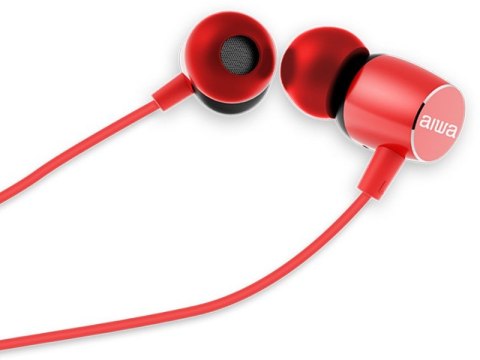 Douszne Douszne AIWA ESTM-20RD (1.2m /3.5 mm wtyk/Czerwony)