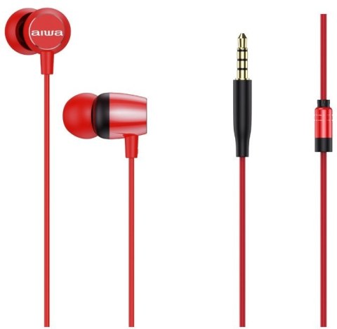 Douszne Douszne AIWA ESTM-20RD (1.2m /3.5 mm wtyk/Czerwony)