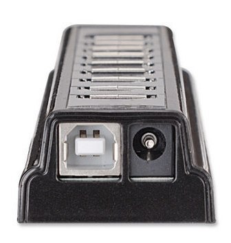 MANHATTAN Hub USB 2.0 10-portowy z zasilaczem 161572