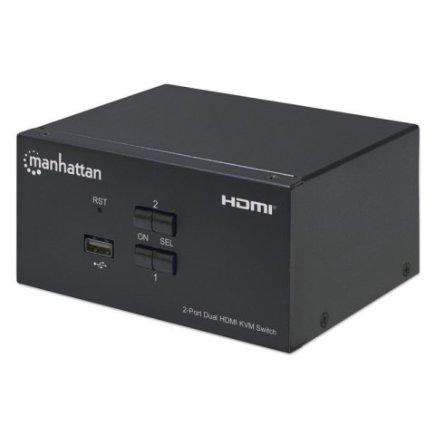 TECHLY Przełącznik KVM 2x1 HDMI/USB 4K Dual-Video z USB 2.0 153522