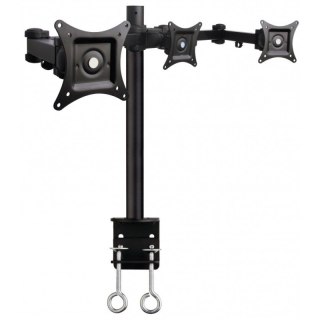 TECHLY Uchwyt na 3 monitory 13-24" LCD 10kg biurkowy obrotowy 301757