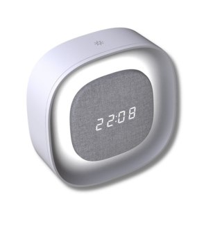 TECHLY Wielofunkcyjny budzik z regulowanym światłem nocnym IC-CLOCK-56WH