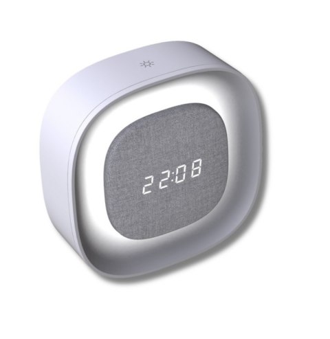 TECHLY Wielofunkcyjny budzik z regulowanym światłem nocnym IC-CLOCK-56WH