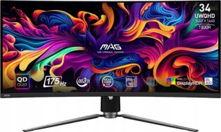 Monitor MSI MAG 341CQP QD-OLED (34" /OLED /175Hz /3440 x 1440 /Czarny)