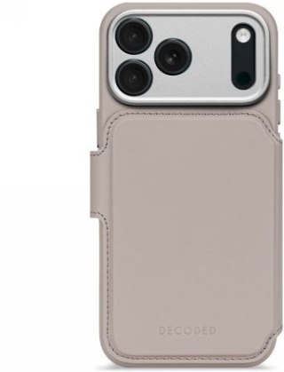 Decoded Leather Detachable Wallet - skórzana obudowa ochronna do iPhone 17 Pro Max kompatybilna z MagSafe (solid clay)