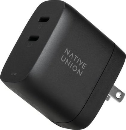Ładowarka NATIVE UNION FAST-PD67-BLK-INT(2x USB typ C)
