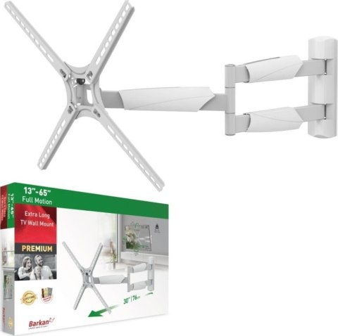 BARKAN Uchwyt ścienny do TV 13-65" LED/LCD 36kg obrotowy uchylny BM343XLW