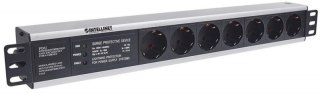 INTELLINET Listwa zasilająca 19" 1.5U, 7x Schuko, kabel 3 m Schuko 714006